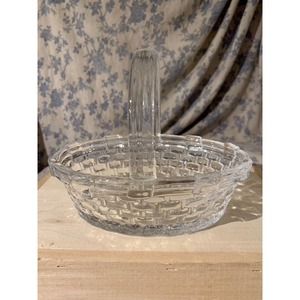 Clear Glass Basket - Perfect for Spring or Easter!